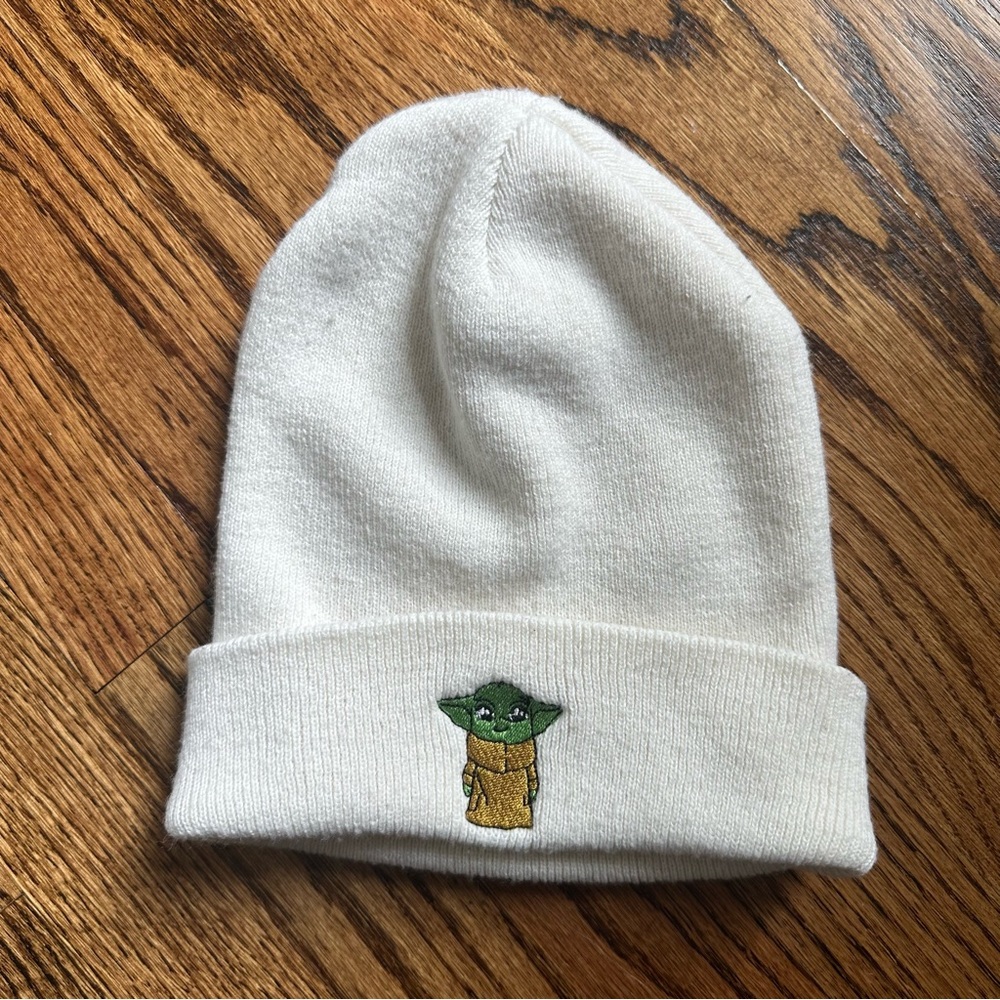 🥀✨ Baby Yoda Embroidered Beanie